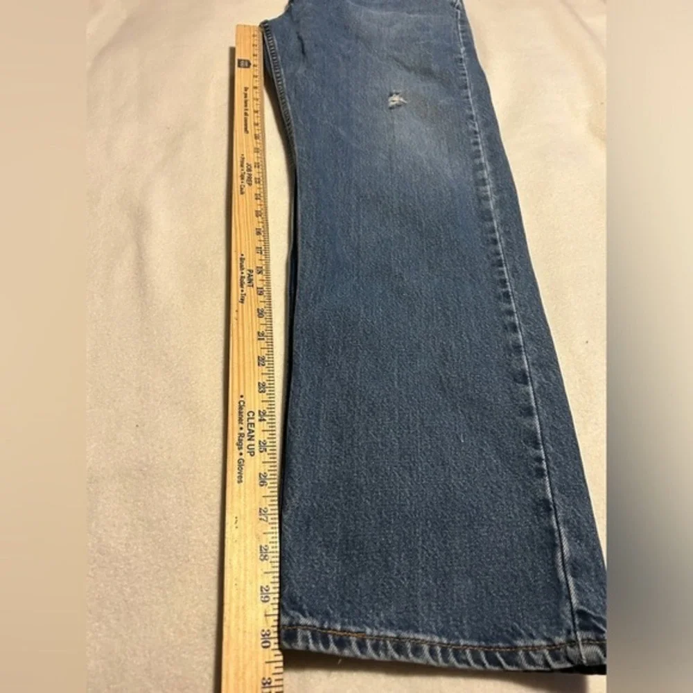 Levis 505 Vintage Mens Regular Fit Straight Leg Jeans Blue Made in USA 38x32